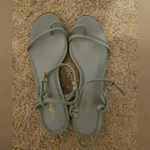 J. McLaughlin Helena Cloud Blue Sandals Size 7.5 - Picture 4 of 6